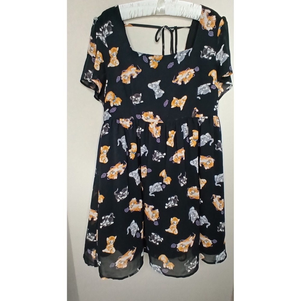 Dangerfield Babydoll Cat Dress Size 14 AUS